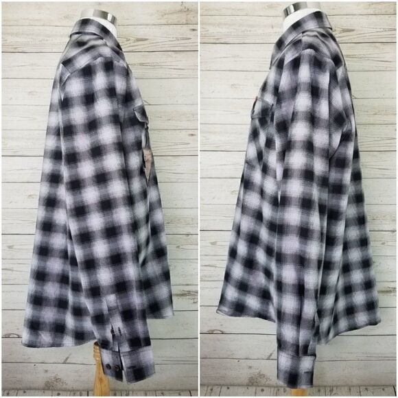 NWT Dixxon Flannel Co The Big Twin Limited Edition Mens 2XT Plaid LS Snap Shirt - Picture 3 of 12